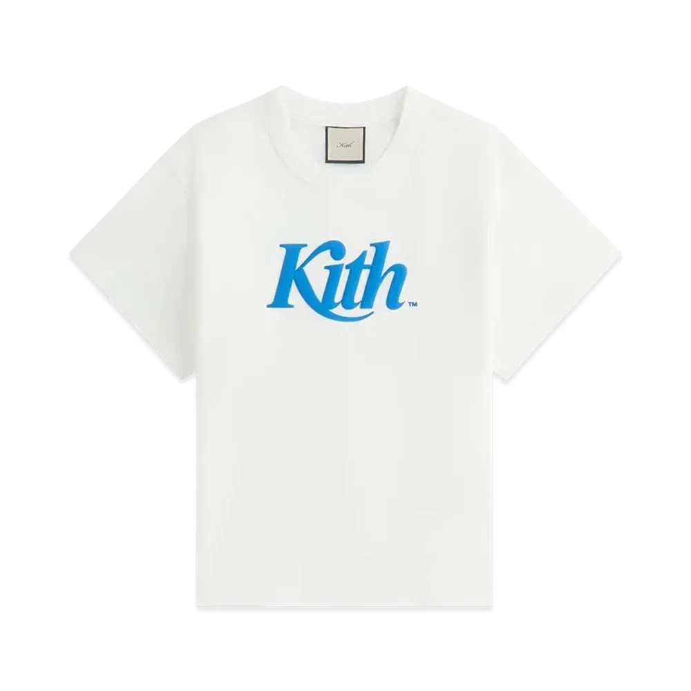 Kith Women Swash Logo Mulberry Vintage Tee "White"