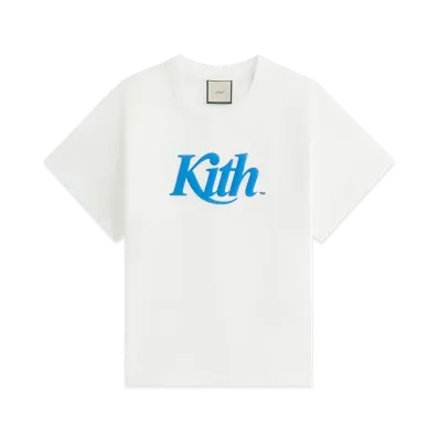 Kith Women Swash Logo Mulberry Vintage Tee "White"