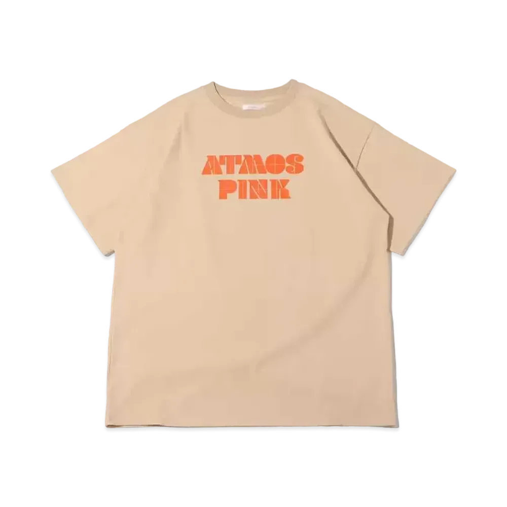 atmos pink Panel Logo Big T "Beige"