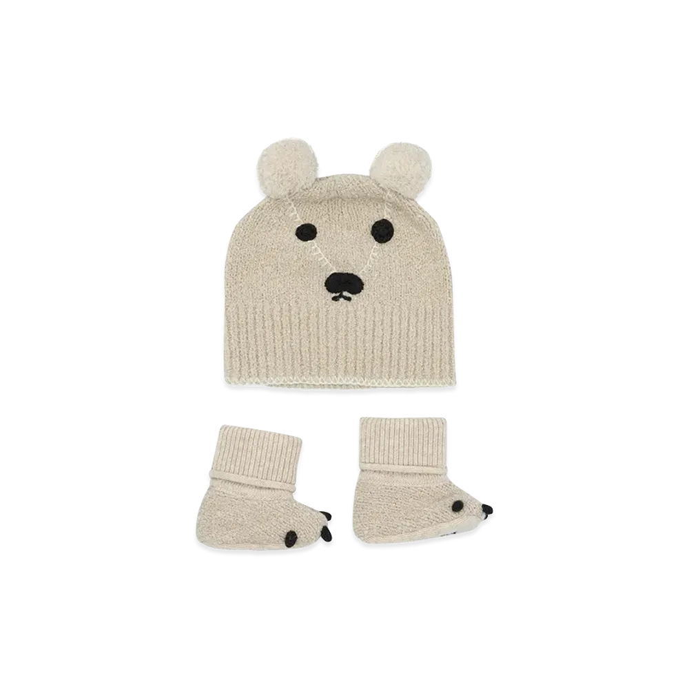 Burberry Kids N7 Bear Knit Set "Beige"