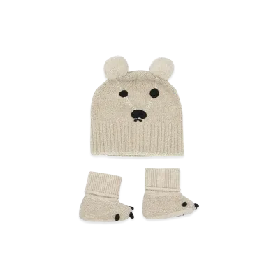 Burberry Kids N7 Bear Knit Set "Beige"