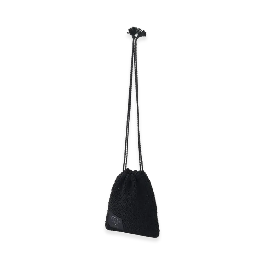 S'YTE Knitted Drawstring Mini Bag "Black"