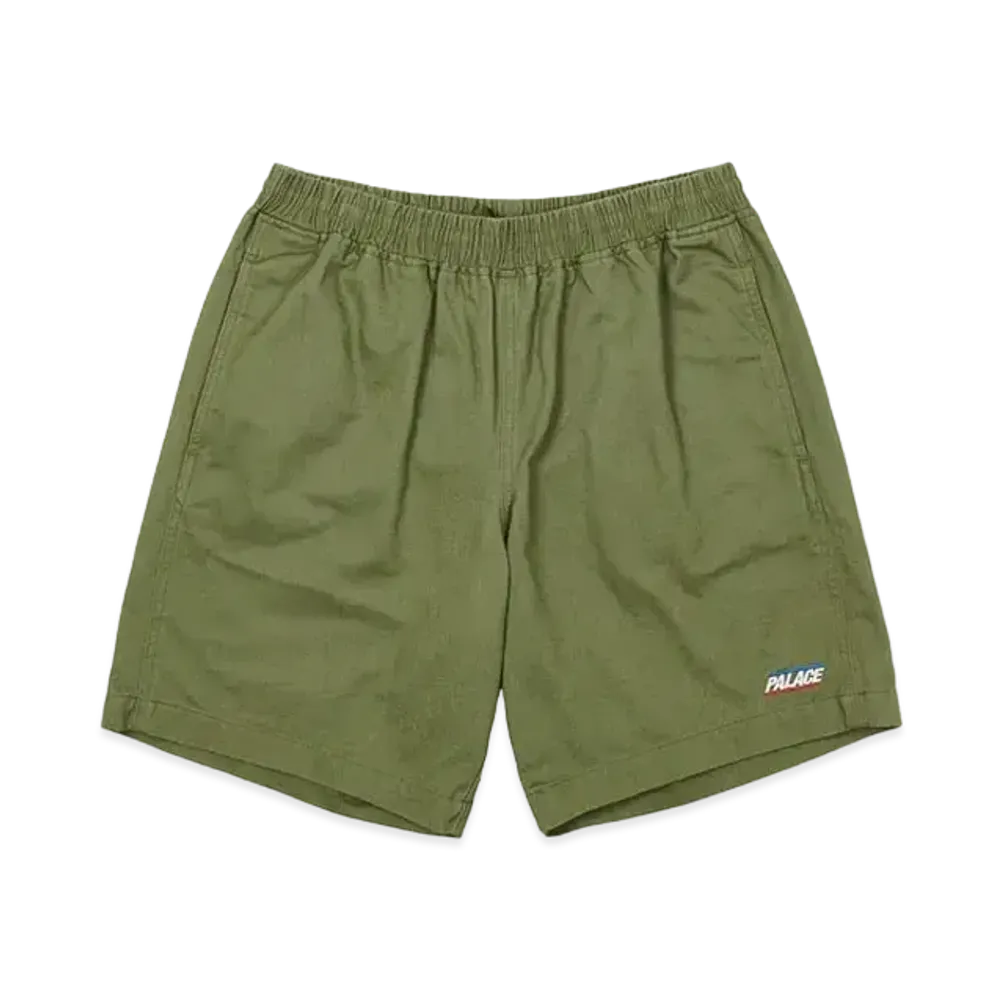 PALACE BASICALLY A WASHED COTTON SHORT "Olive"