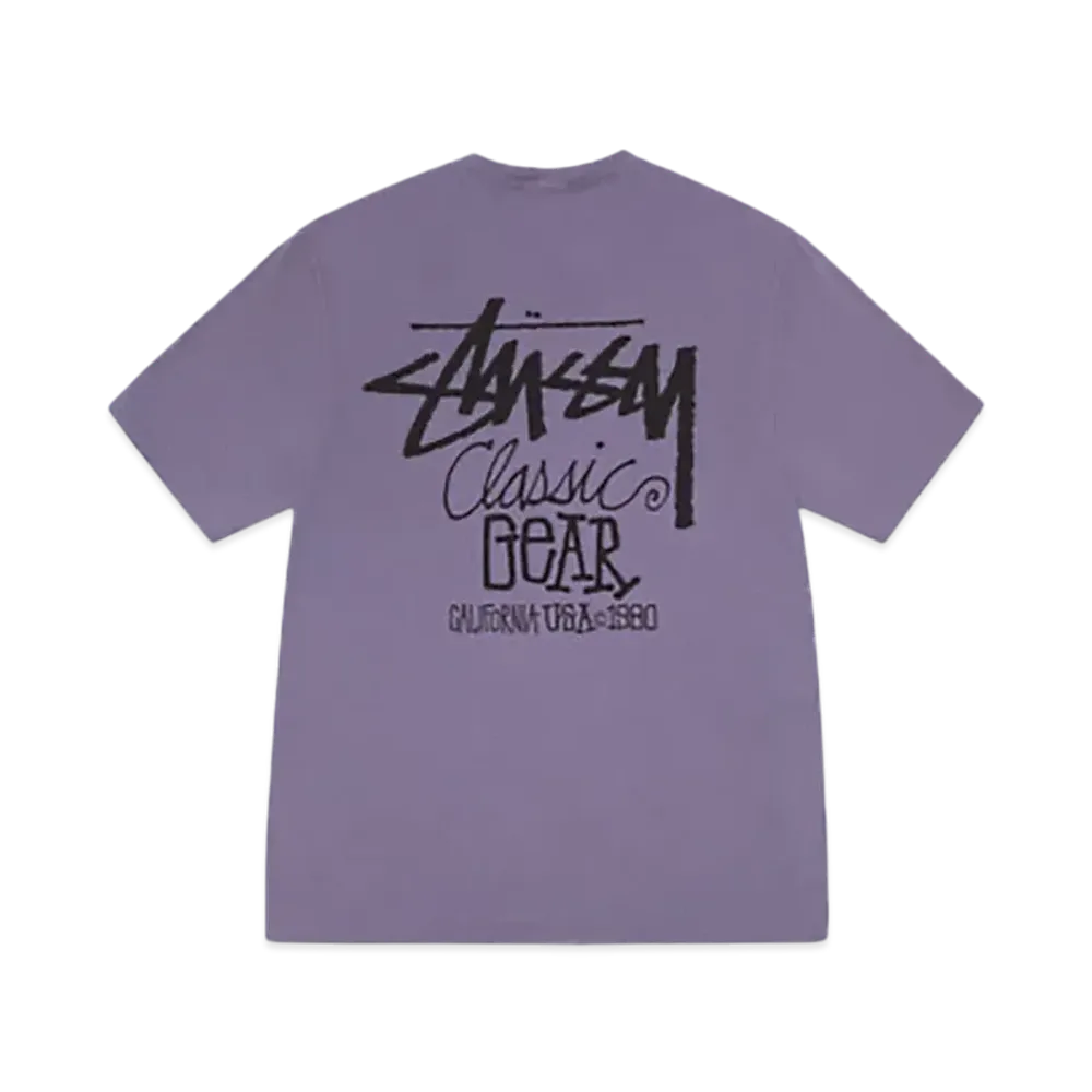 Stussy Classic Gear Tee Pigment Dyed "Grape"