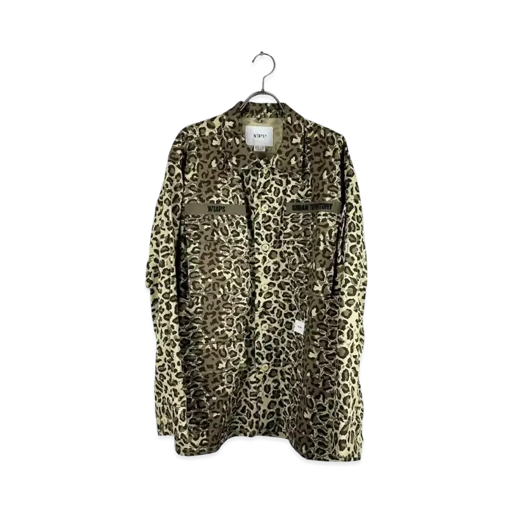 WTAPS Leopard Shirt Jacket "Beige"