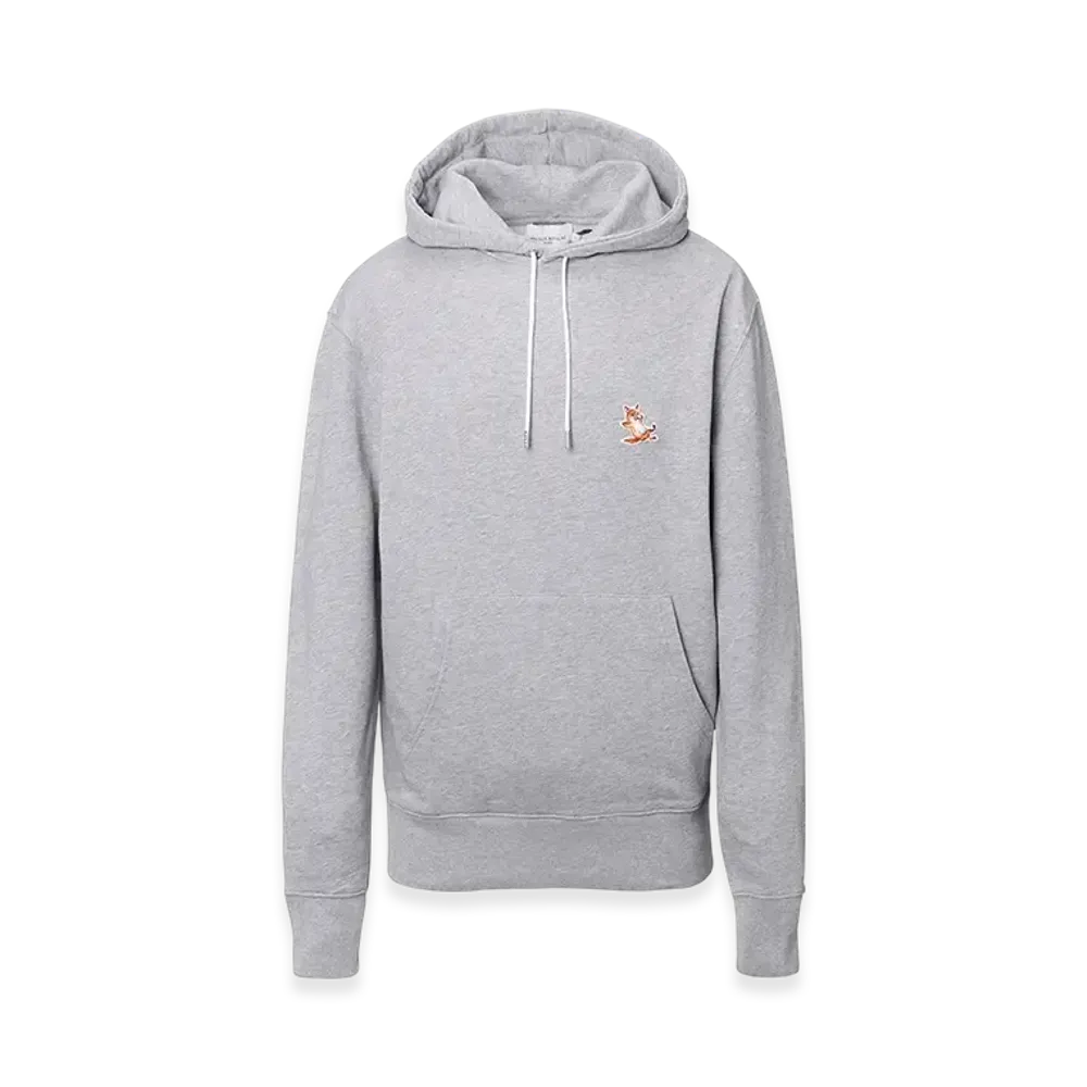 Maison Kitsune Chillax Fox Patch Classic Hoodie "Grey Melange"