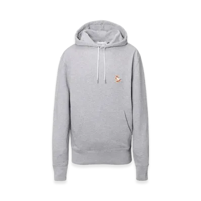 Maison Kitsune Chillax Fox Patch Classic Hoodie "Grey Melange"