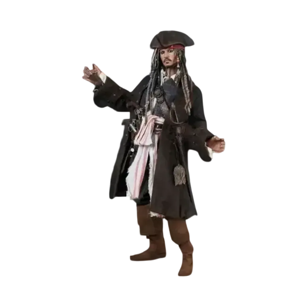 Hot Toys "Movie Masterpiece Deluxe" -Pirates Of The Caribbean / On Stranger Tides- 1/6 Scale Fully Poseable Figure: Jack Sparrow