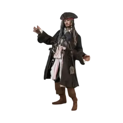 Hot Toys "Movie Masterpiece Deluxe" -Pirates Of The Caribbean / On Stranger Tides- 1/6 Scale Fully Poseable Figure: Jack Sparrow