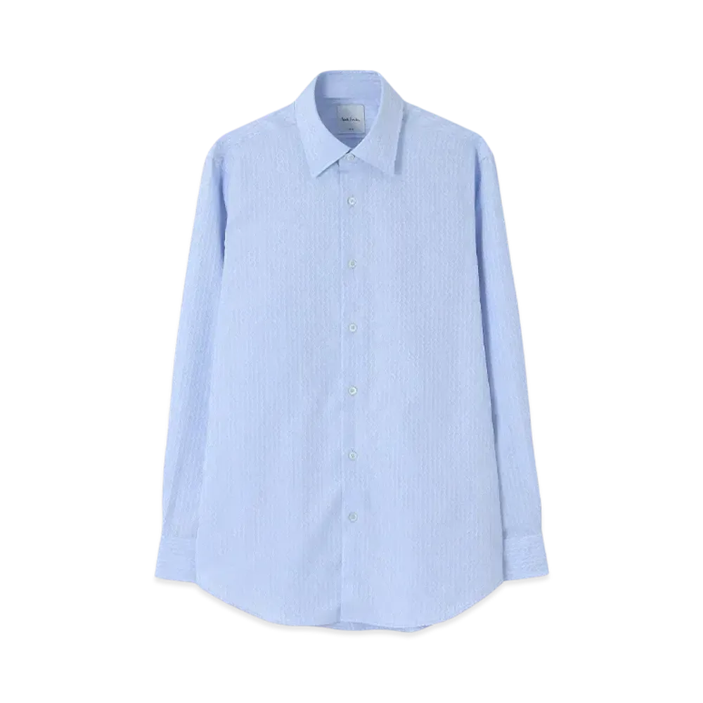 Paul Smith Curve Stripe Dress Shirt "LightBlue"
