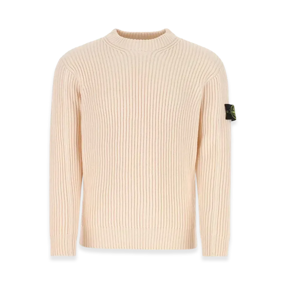 Stone Island 538C2 Full Rib Wool Knitted Sweater - 22FW "Pink"