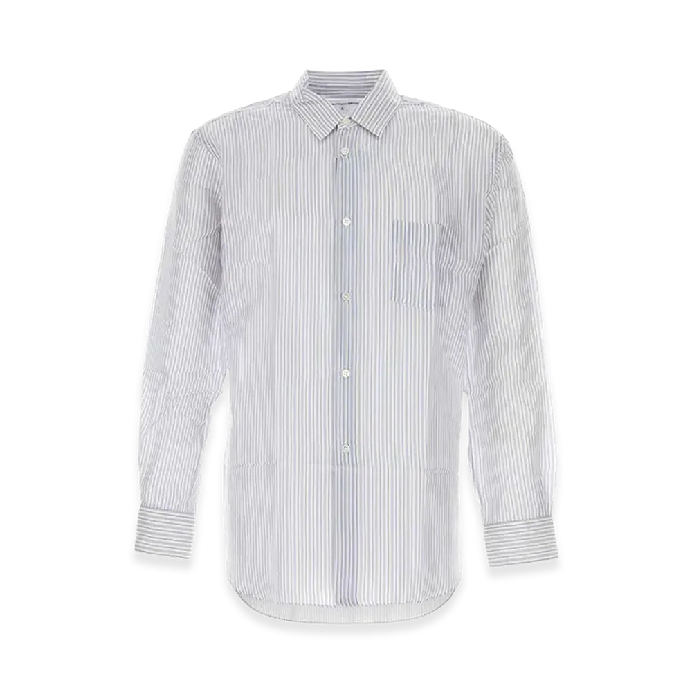 COMME des GARCONS SHIRT Embroidered Cupro Shirt "Light Blue"