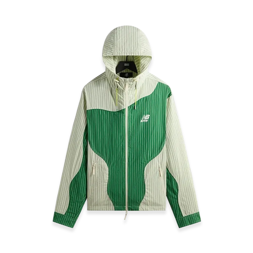 Kith x New Balance Poplin Mix Madison VI Jacket "Spring Juniper"