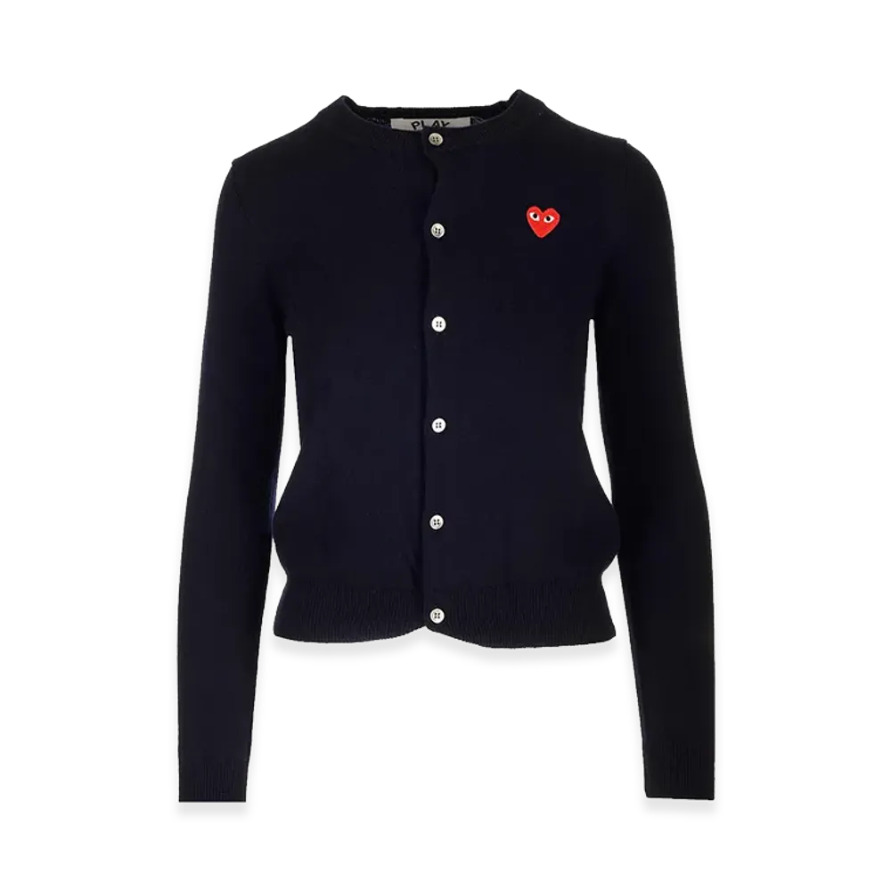 PLAY COMME des GARCONS Women's Cardigan "Dark Blue"