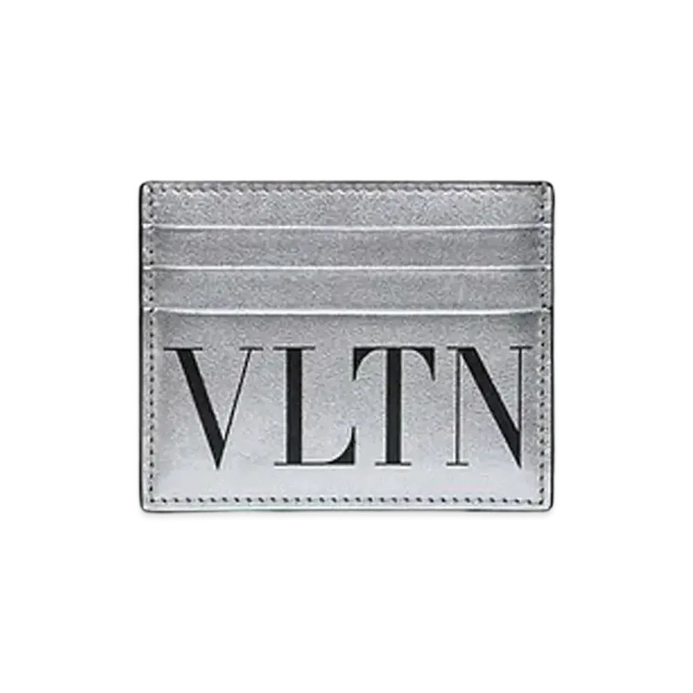 Valentino VLTN Card Case "Silver/Black"
