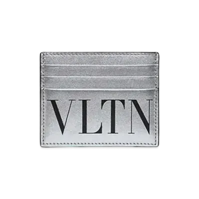 Valentino VLTN Card Case "Silver/Black"