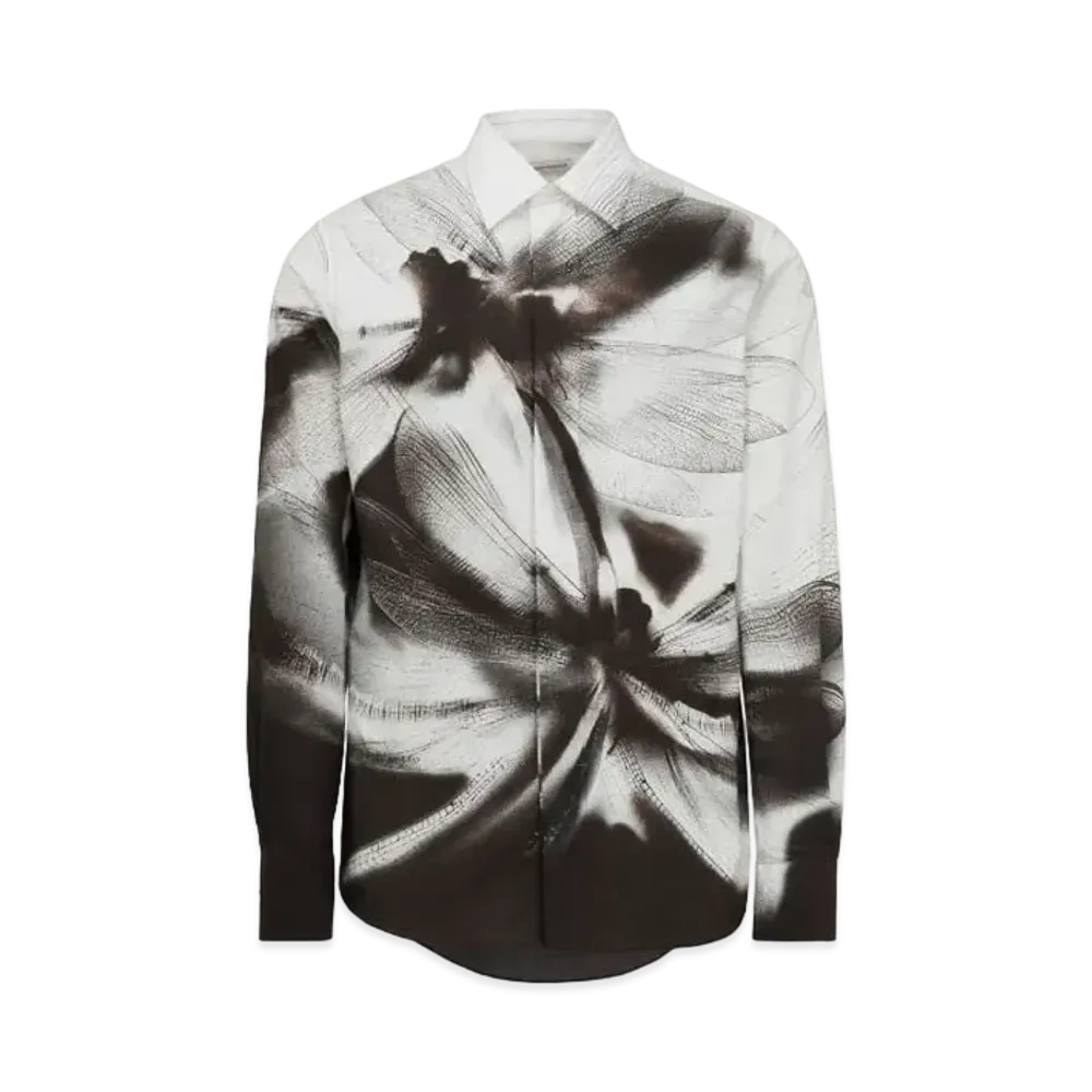 Alexander McQUEEN Dragonfly Shadow Shirt "White"