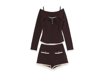 ANDMARY Women's Bibi Cable Set Up "Brown"