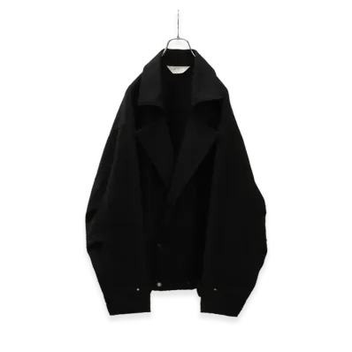 ANCELLM Pilling Wool Double Blouson "Black"