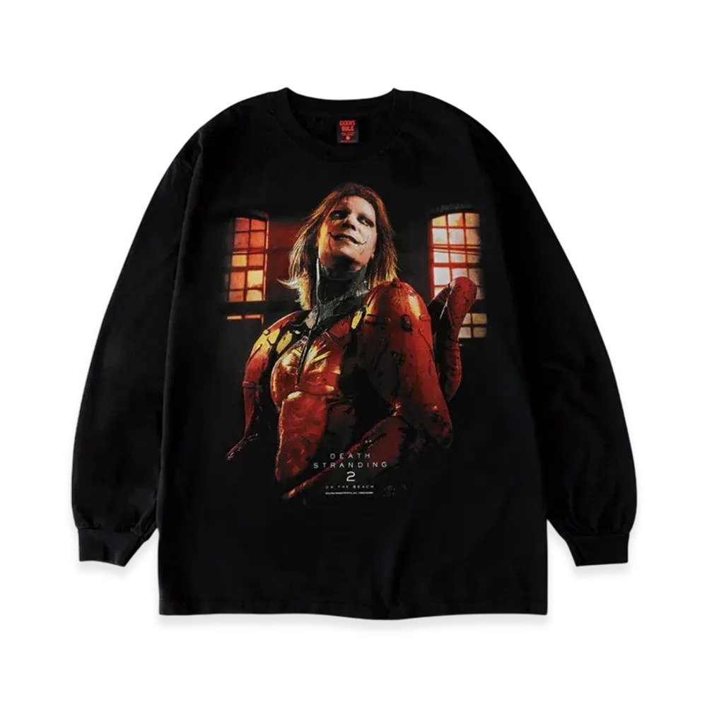 Geeks Rule x Death Stranding 2 On The Beach 15 Silkscreen Printing LS T Shirt Higgs "Black"