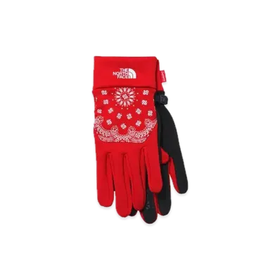 Supreme x The North Face Bandana Etip Glove "Red"