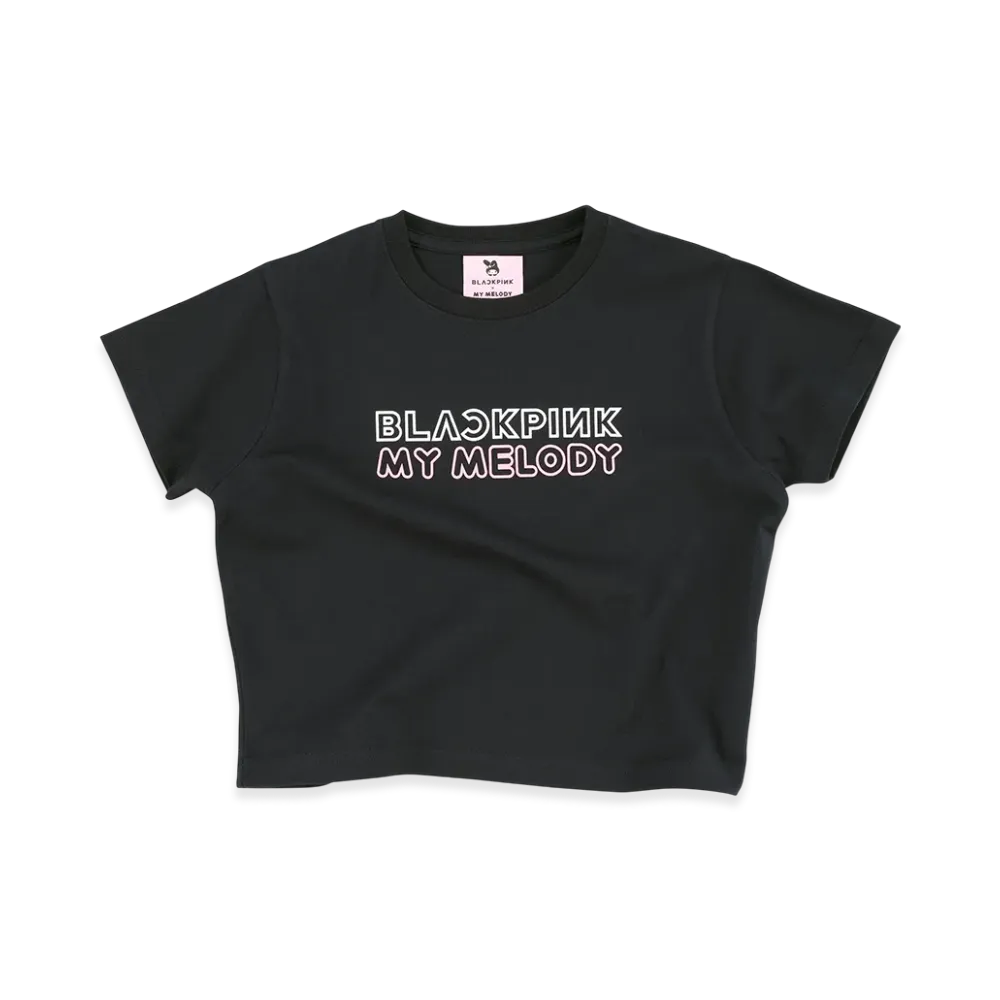 BLACKPINK x My Melody Cropped T-Shirt "Black"