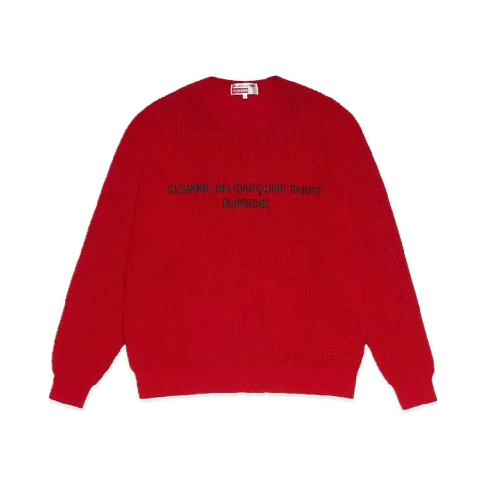Supreme x COMME des GARCONS SHIRT Sweater "Red"