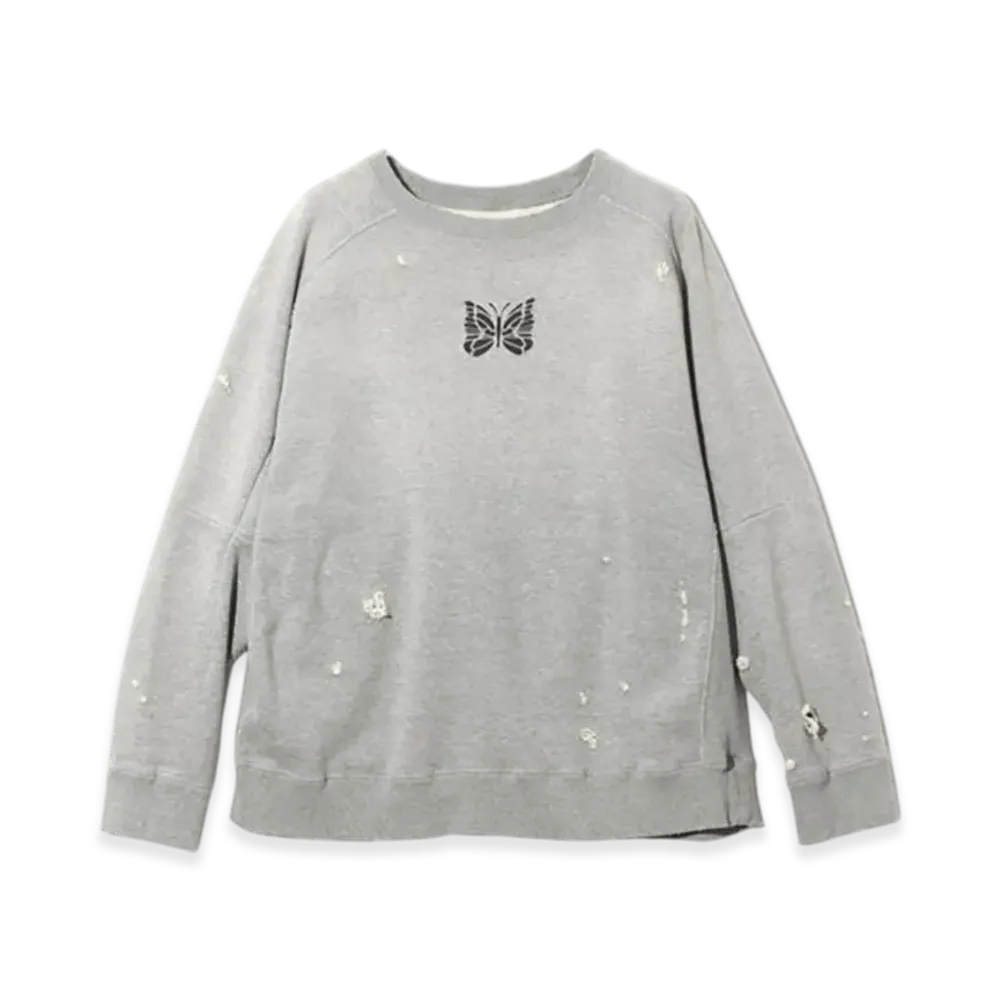 NEEDLES Deconstructed Sweat Shirt - Cotton French Terry "Gray"