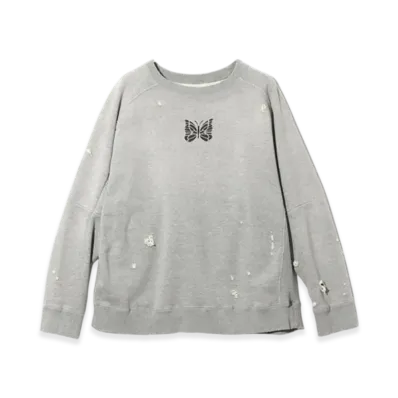 NEEDLES Deconstructed Sweat Shirt - Cotton French Terry "Gray"