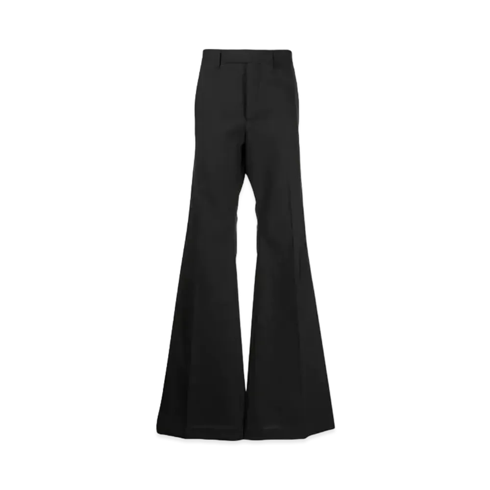RICK OWENS Mid-rise Flare Pants "Black"