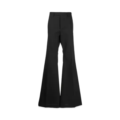 RICK OWENS Mid-rise Flare Pants "Black"