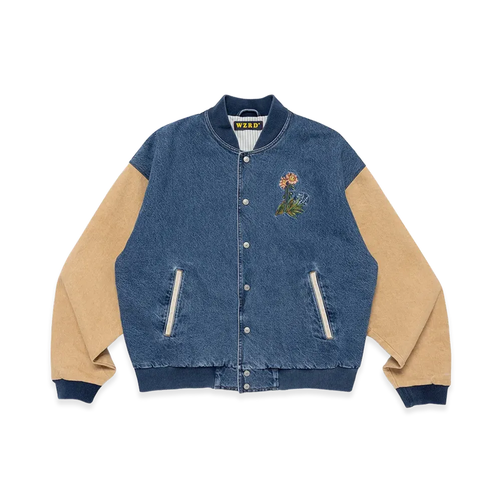 WZRD Denim Stadium Jacket "Indigo"