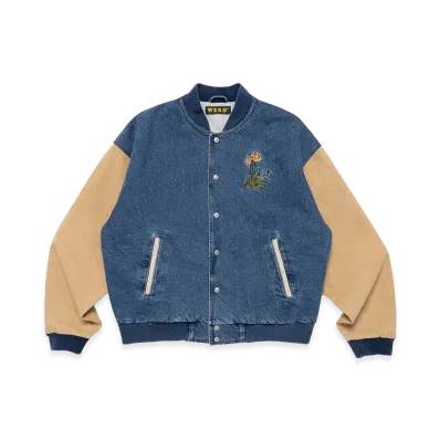 WZRD Denim Stadium Jacket "Indigo"