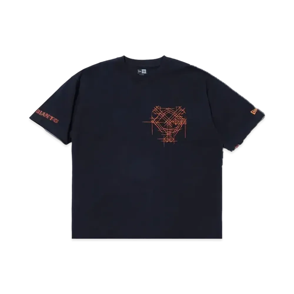 NEW ERA x TAKAHIROMIYASHITATheSoloist. Cotton Short Sleeve T-Shirt Yomiuri Giants "Black/Orange"