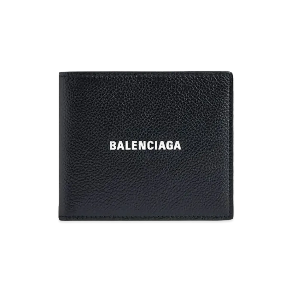 BALENCIAGA Cash Square Folded Wallet "Black/White"