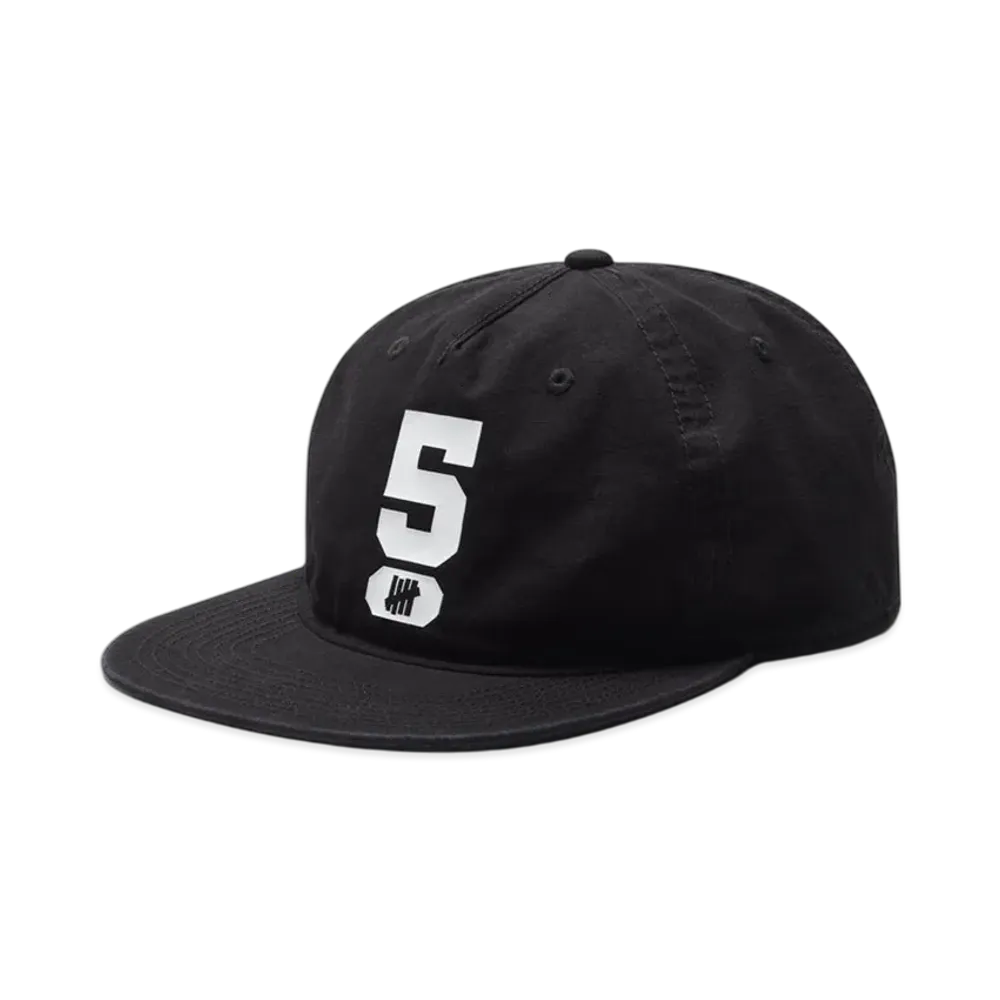 UNDEFEATED Slouchy 5 Panel Snapback "Black"