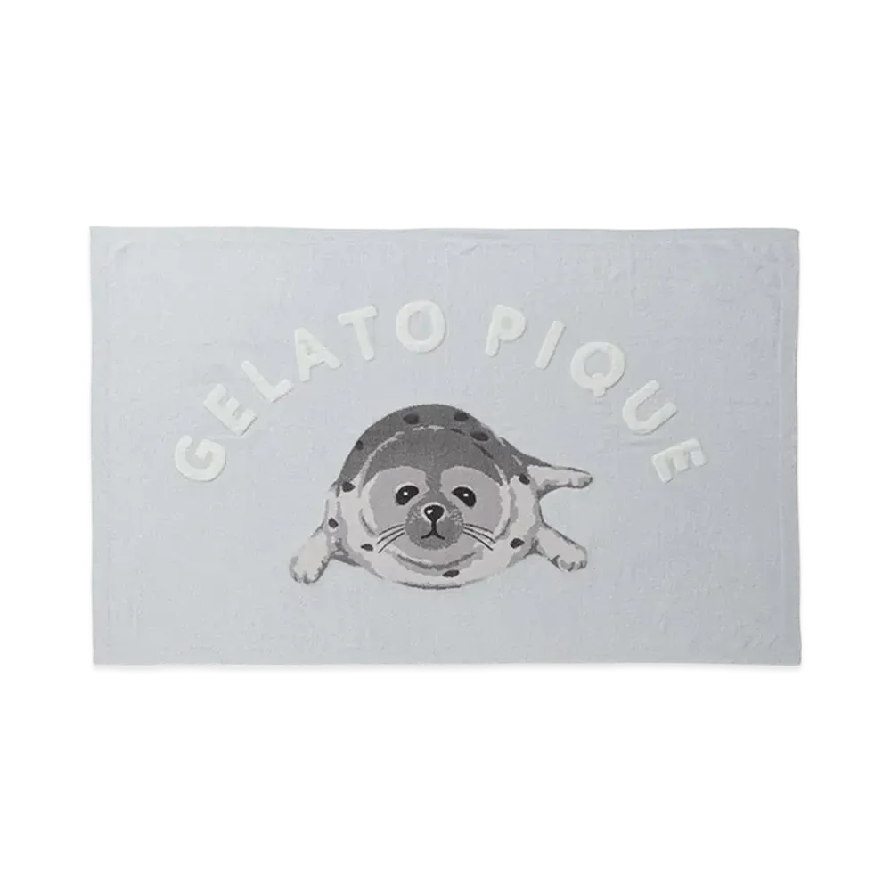 GELATO PIQUE Seal Jacquard Blanket "Blue"