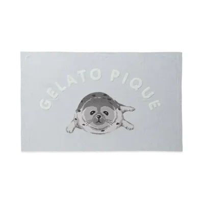 GELATO PIQUE Seal Jacquard Blanket "Blue"
