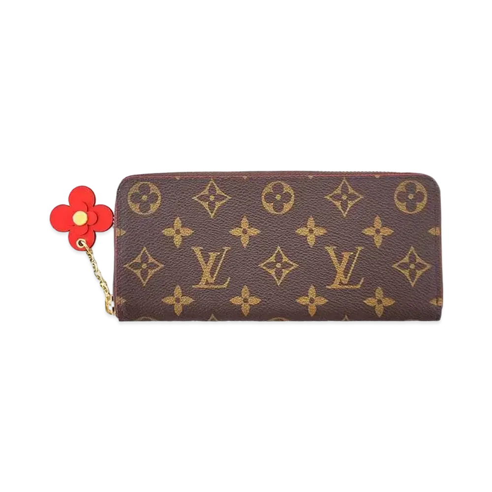 Louis Vuitton Monogram Portefeuille Clemence Blooming Flower "Poppy"