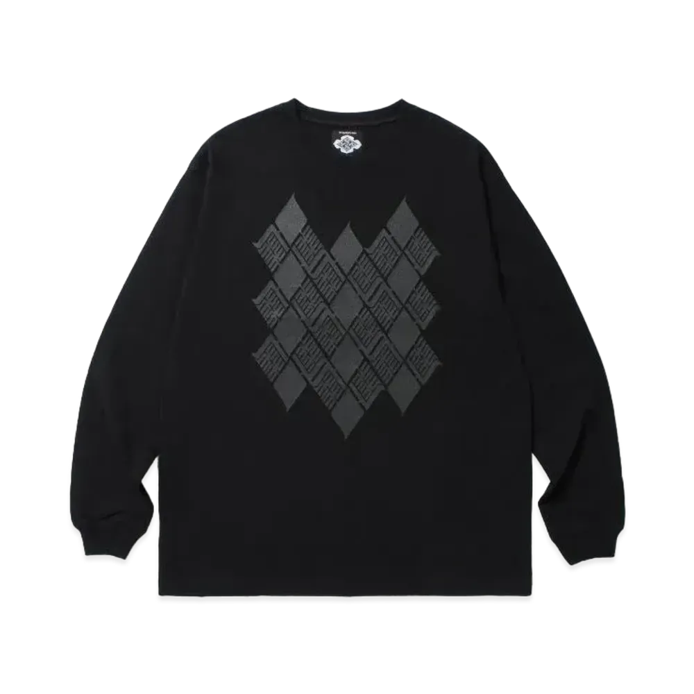 APHRODITEGANG Gakkin x Budspool Kamon L/S Tee (Type-2) "Black"