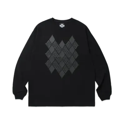 APHRODITEGANG Gakkin x Budspool Kamon L/S Tee (Type-2) "Black"