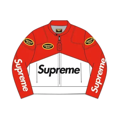 Supreme x Vanson Leathers Cordura Jacket "Red"