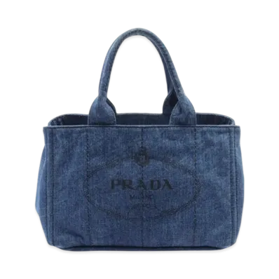 PRADA Denim Caapana Tote Bag "Blue"