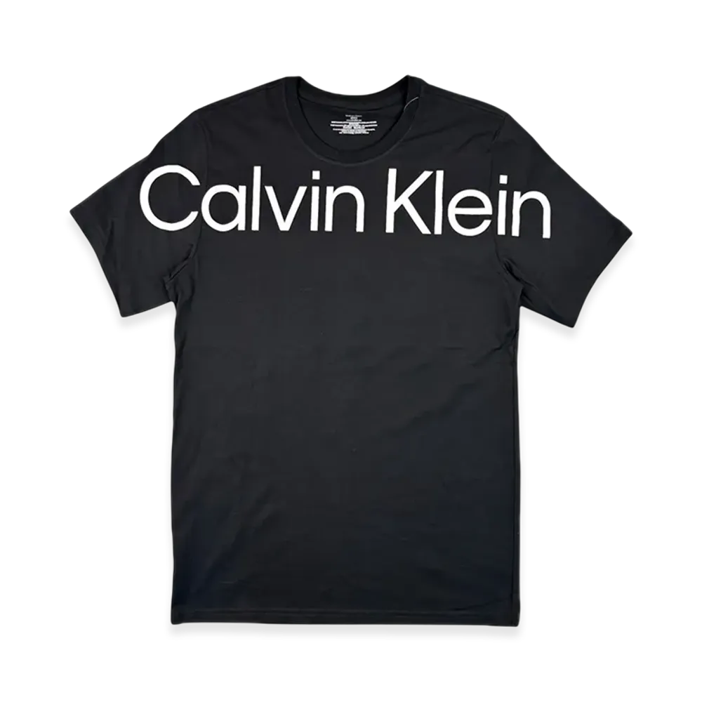 Calvin Klein Logo Crew Neck T-Shirt "Black"
