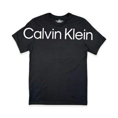 Calvin Klein Logo Crew Neck T-Shirt "Black"