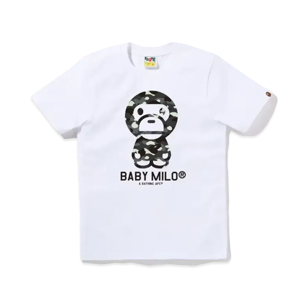 A BATHING APE Ladies' Baby Milo Tee "White"