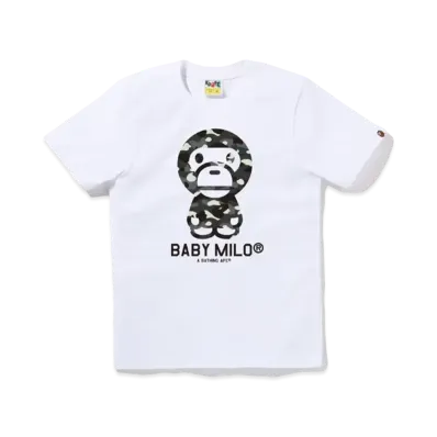 A BATHING APE Ladies' Baby Milo Tee "White"
