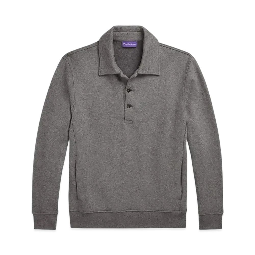 Ralph Lauren Purple Label Fleece Colored Sweatshirt "Gray"