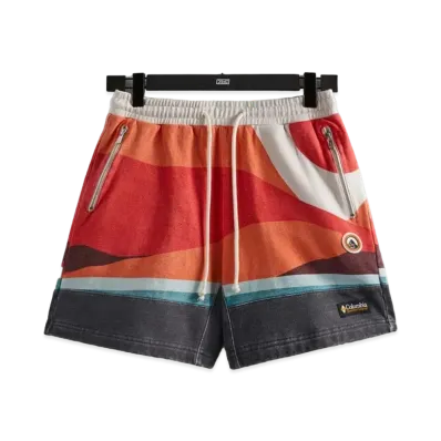 Kith x Columbia Fleece Short "Red Hibiscus
