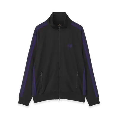 NEEDLES x LHP Track Jacket - Poly Smooth "Black/Purple"